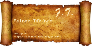 Felner Tünde névjegykártya